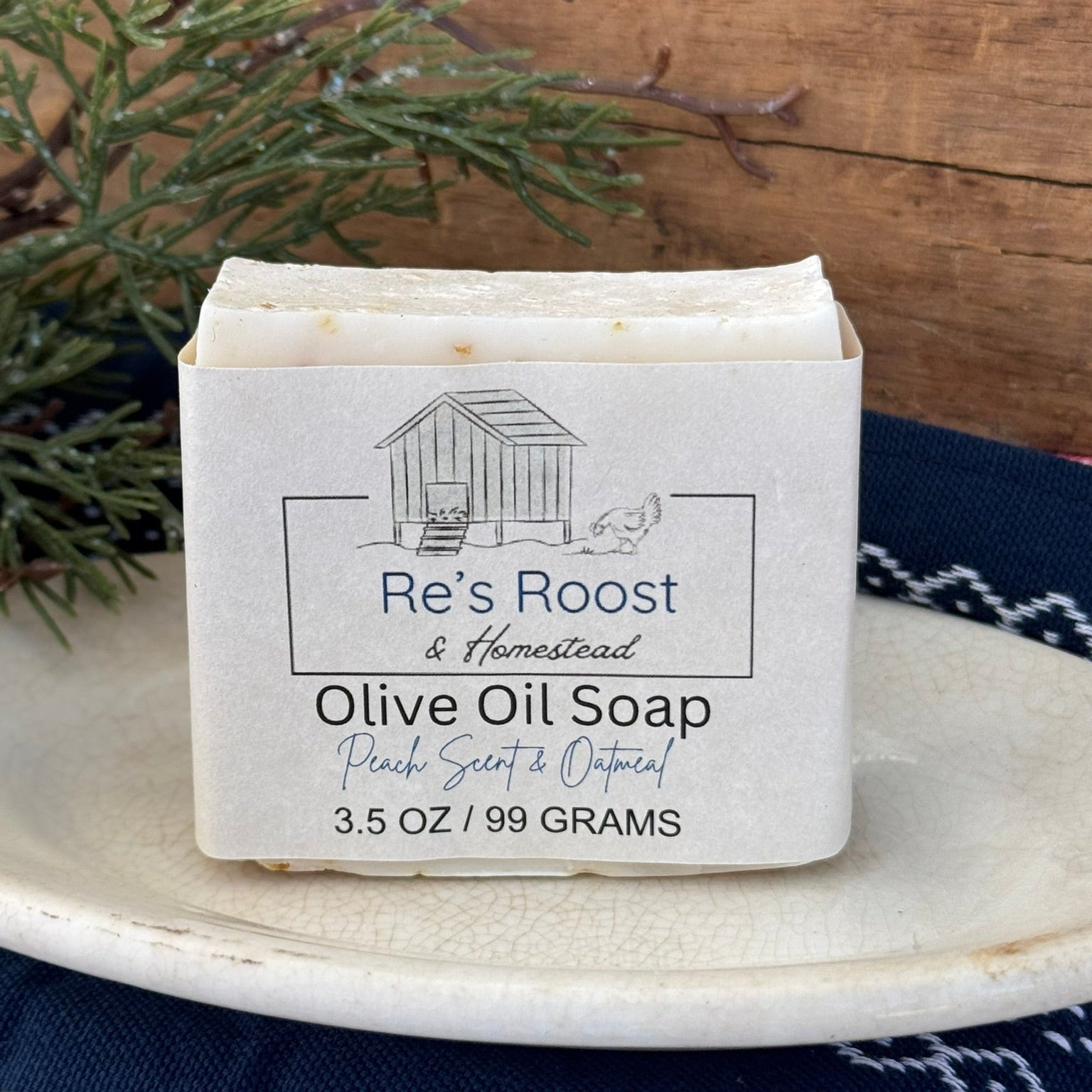 Peach Scent & Oatmeal Soap