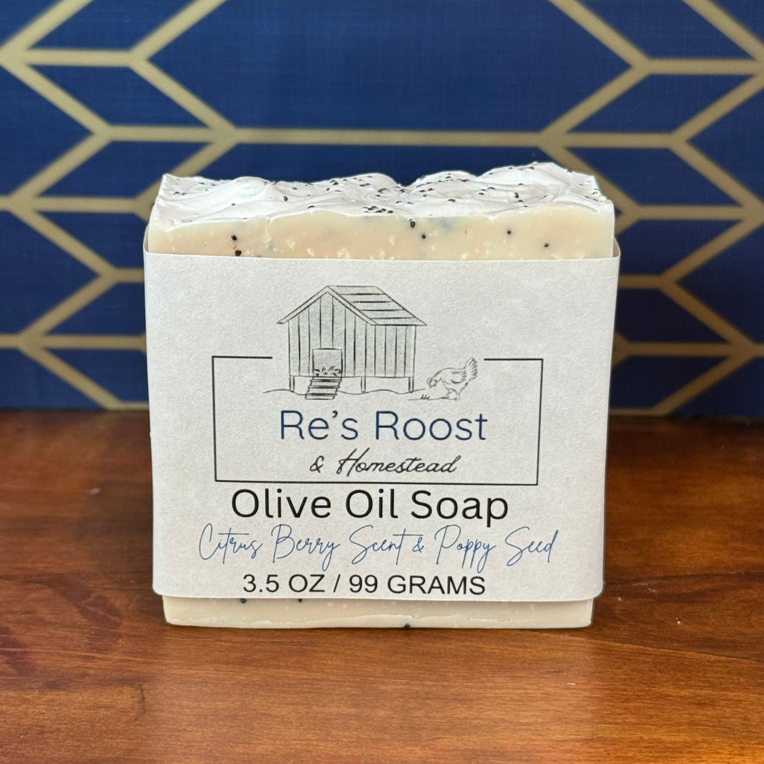 Citrus Berry Scent & Poppy Seed Soap