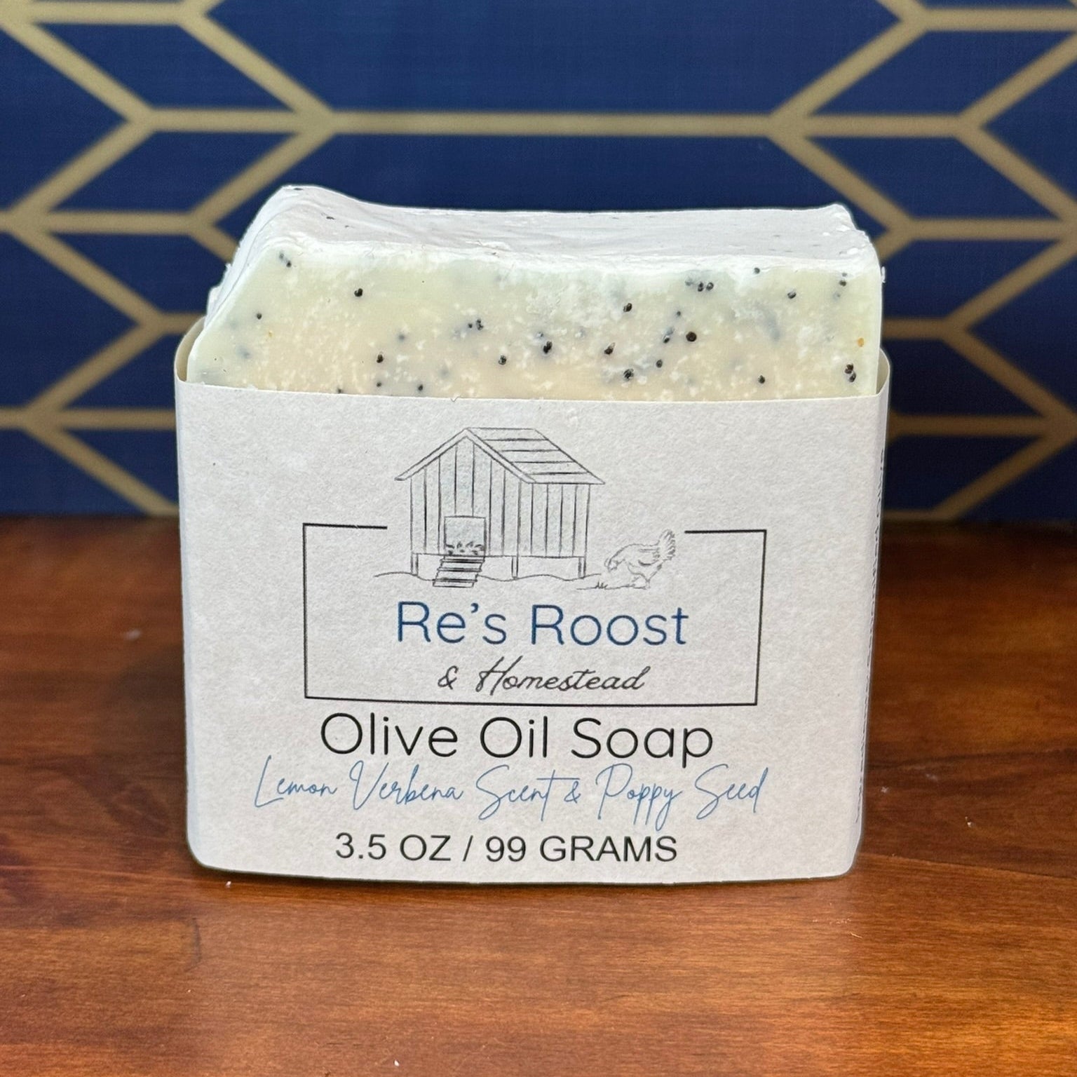 Lemon Verbena Scent & Poppy Seed Soap