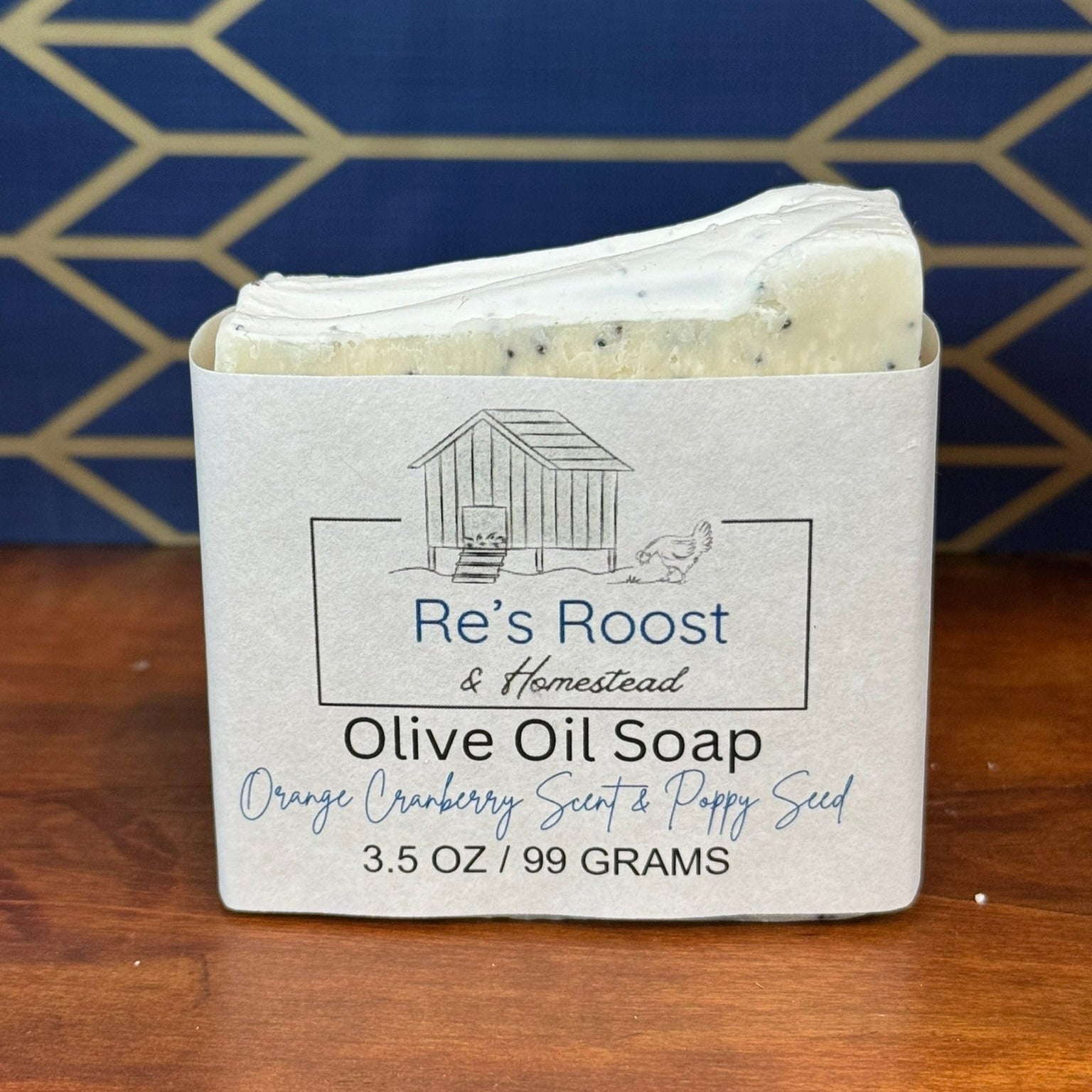 Orange Cranberry Scent & Poppy Seed Soap